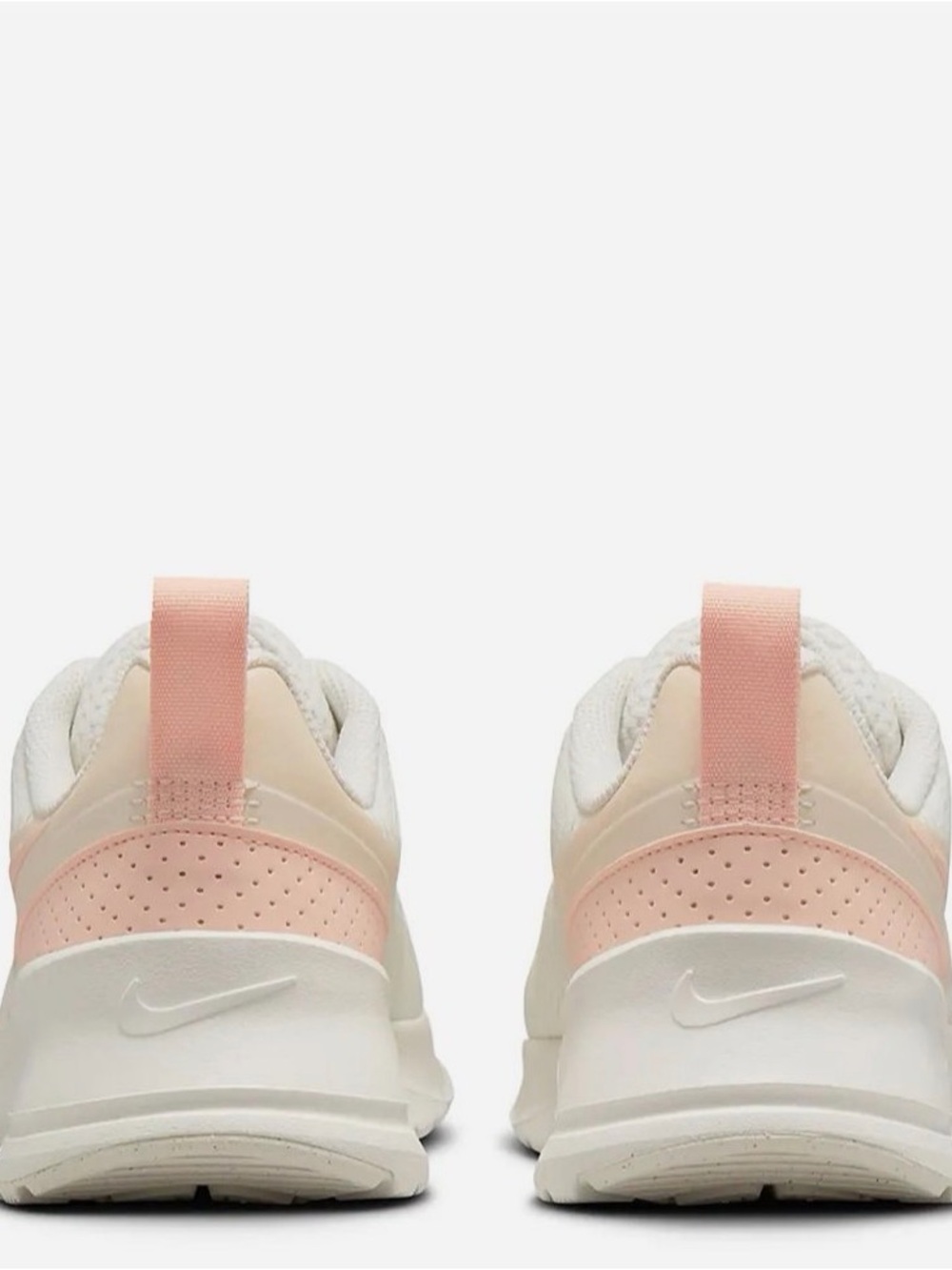 Nike Air Max White & Light Pink Air Cushion Sneaker - Picture 2 of 6